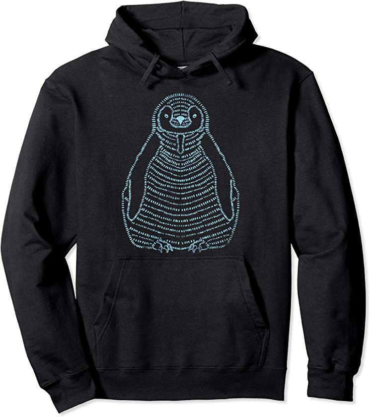 Vintage Penguin Pullover Hoodie