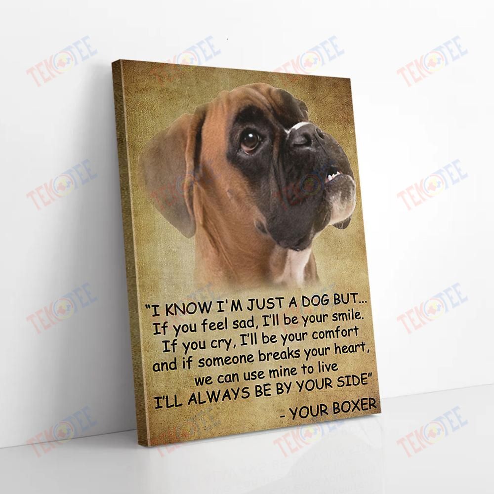 Canvas Prints I’M Always Be By Your Side Vintage Boxer Wall Art Canvas Beautiful Wall Art Home Decoration