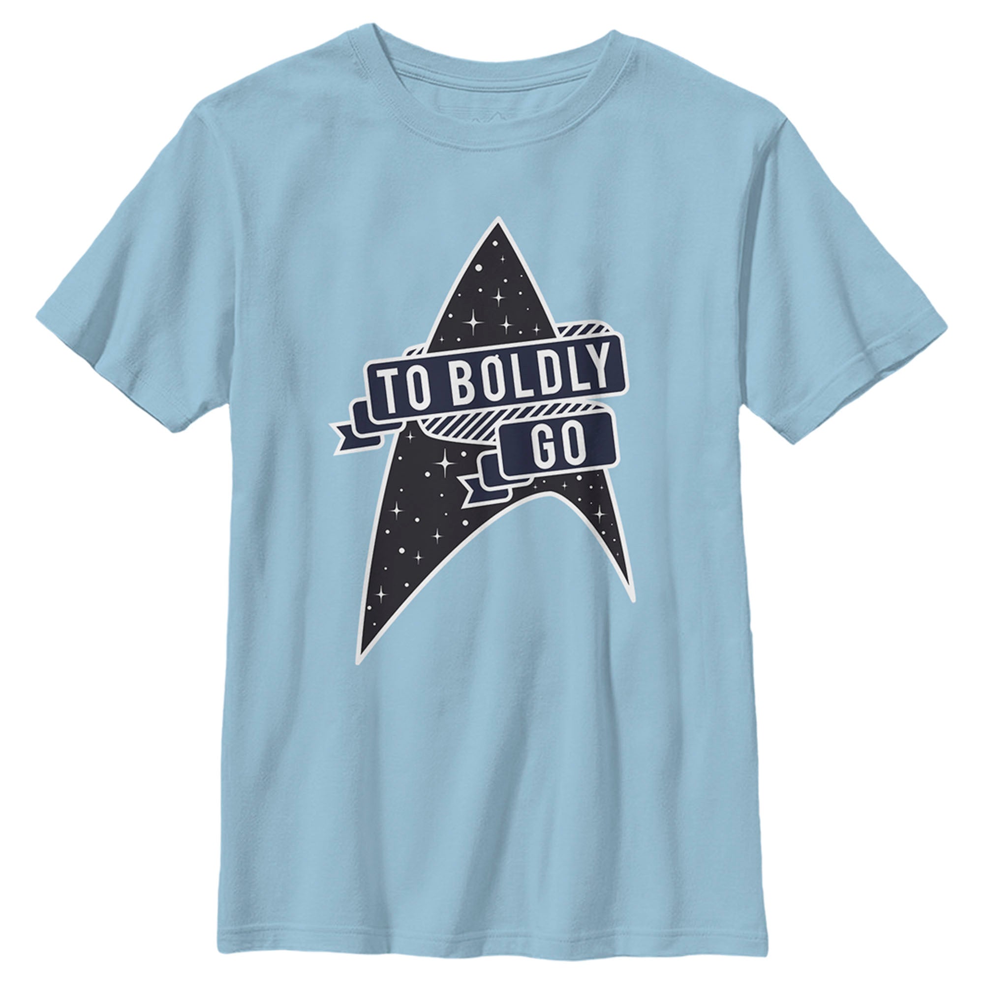 Boy’S Star Trek To Boldly Go Starfleet T-Shirt