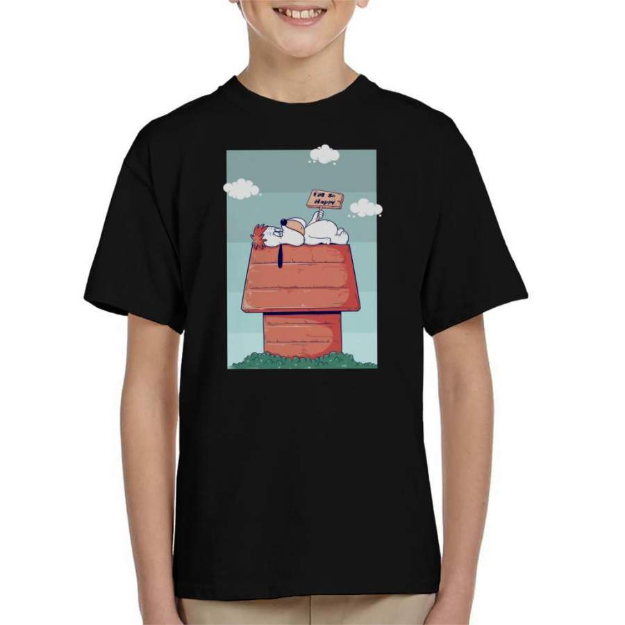 Droopy Snoopy Kennel Kid’s T-shirt