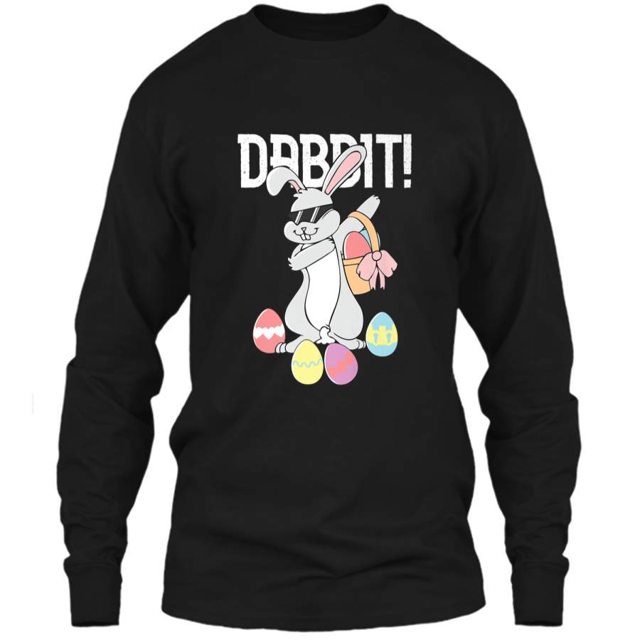 Dabbit T-Shirt Funny Dabbing Hip Hop Easter Bunny Shirt LS Ultra Cotton Tshirt