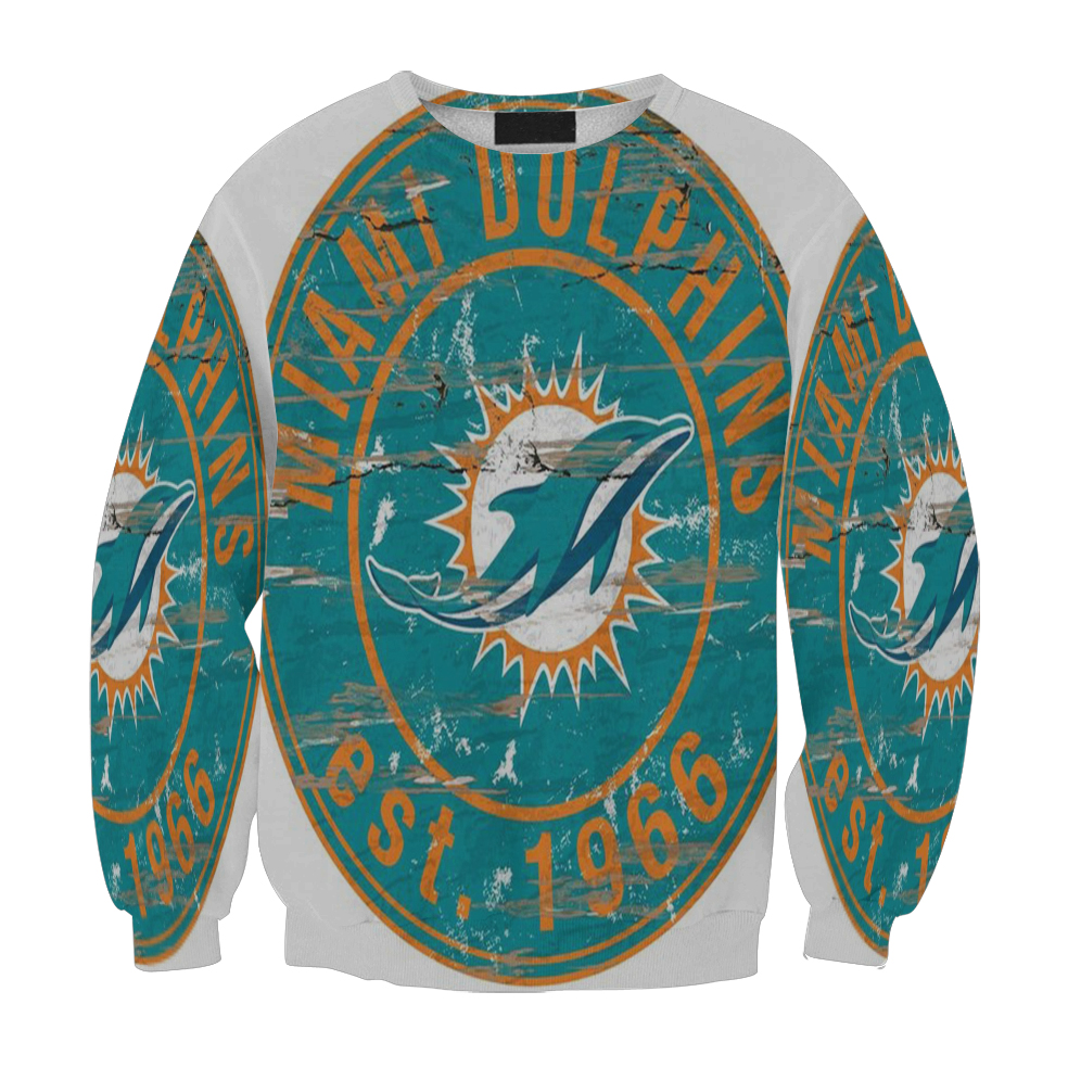 Miami Dolphins Logo 12 Gift For Fan 3D Full Printing Sweatshirt