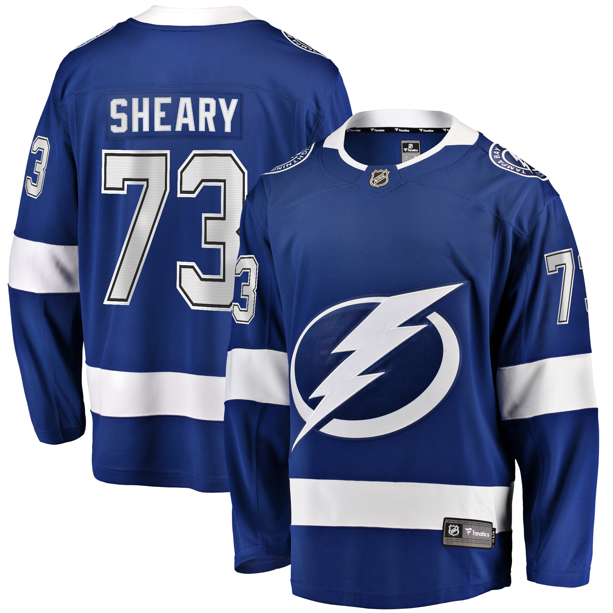 Men's Tampa Bay Lightning Conor Sheary Blue Home Breakaway Jersey