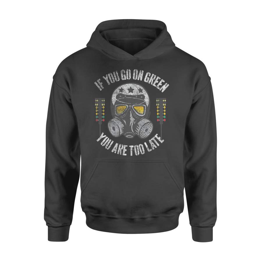 Dragstrip Drag Racing Christmas Tree T-Shirt – Standard Hoodie