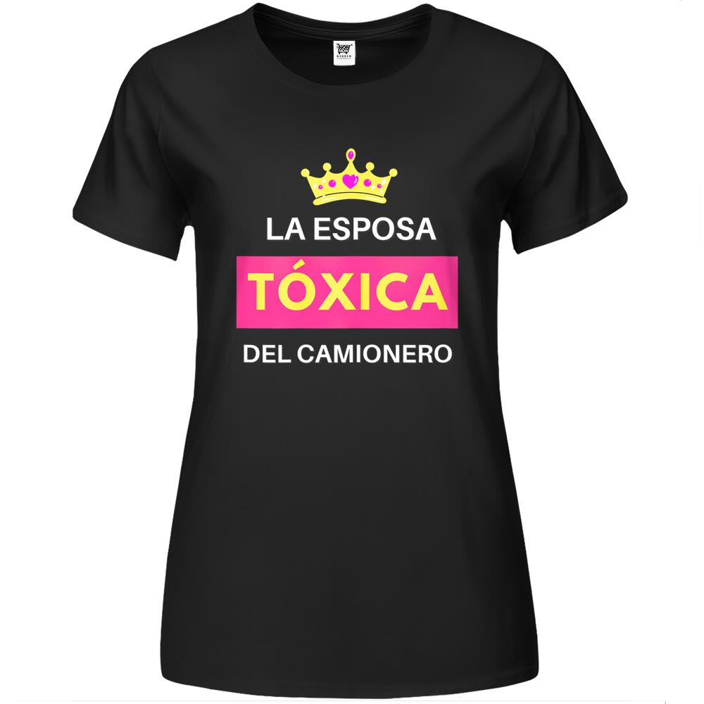 Womens La Esposa Tóxica Del Camionero Premium Womens T Shirts