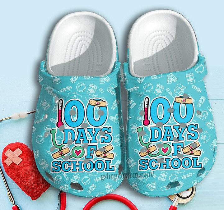 Days Of School Bandage Shoes Clogs Crocs Gift For