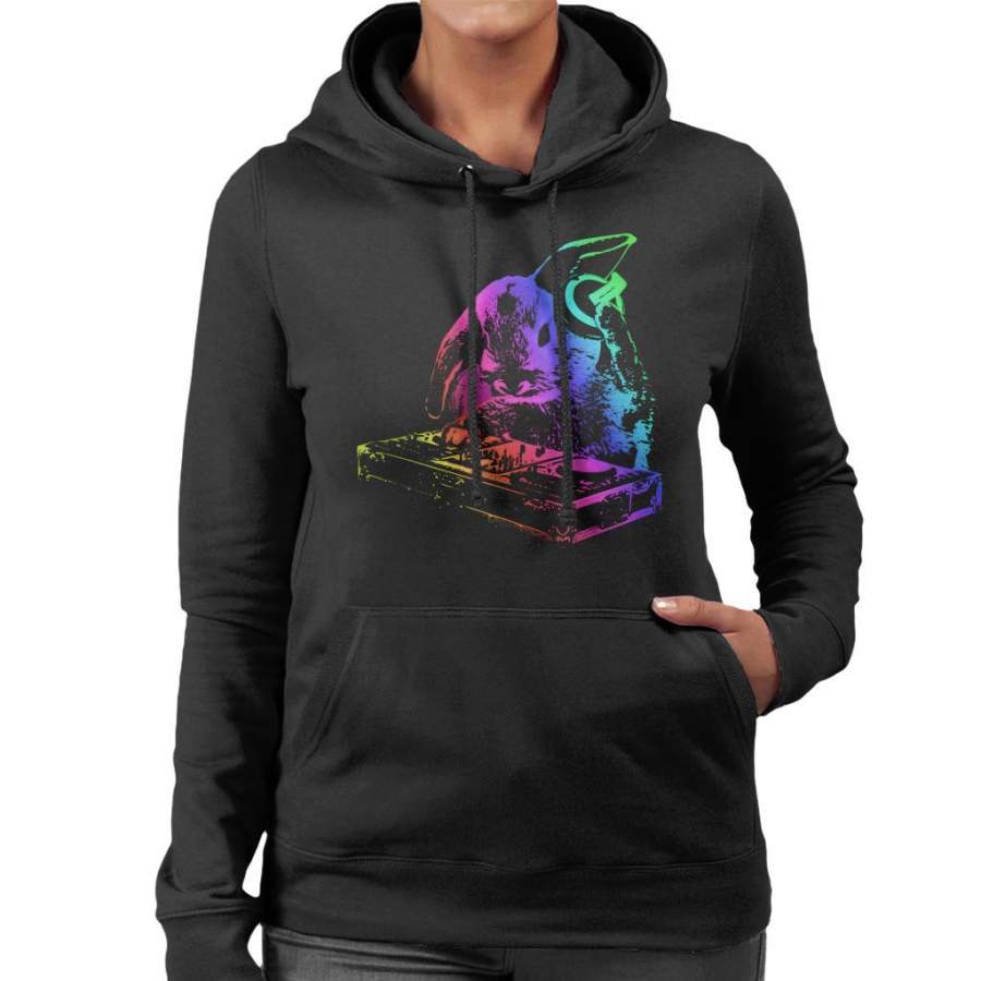 DJ Bunny Women’s Hooded Sweatshirt