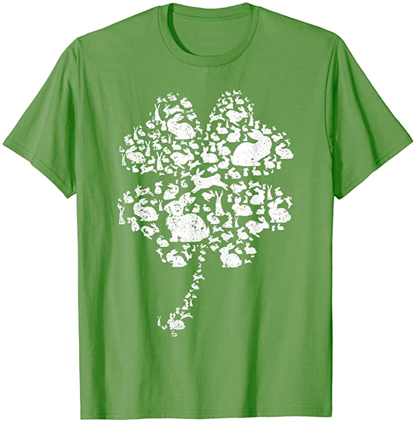 Bunny St Patrick’s Day Shamrock Clover Rabbit Irish Gift T-Shirt