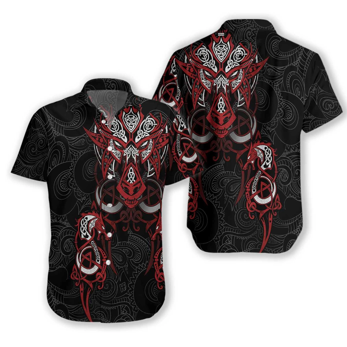 Viking Tattoo Dragon Hawaii Lover Hawaii Shirt For Men Women Ha40083