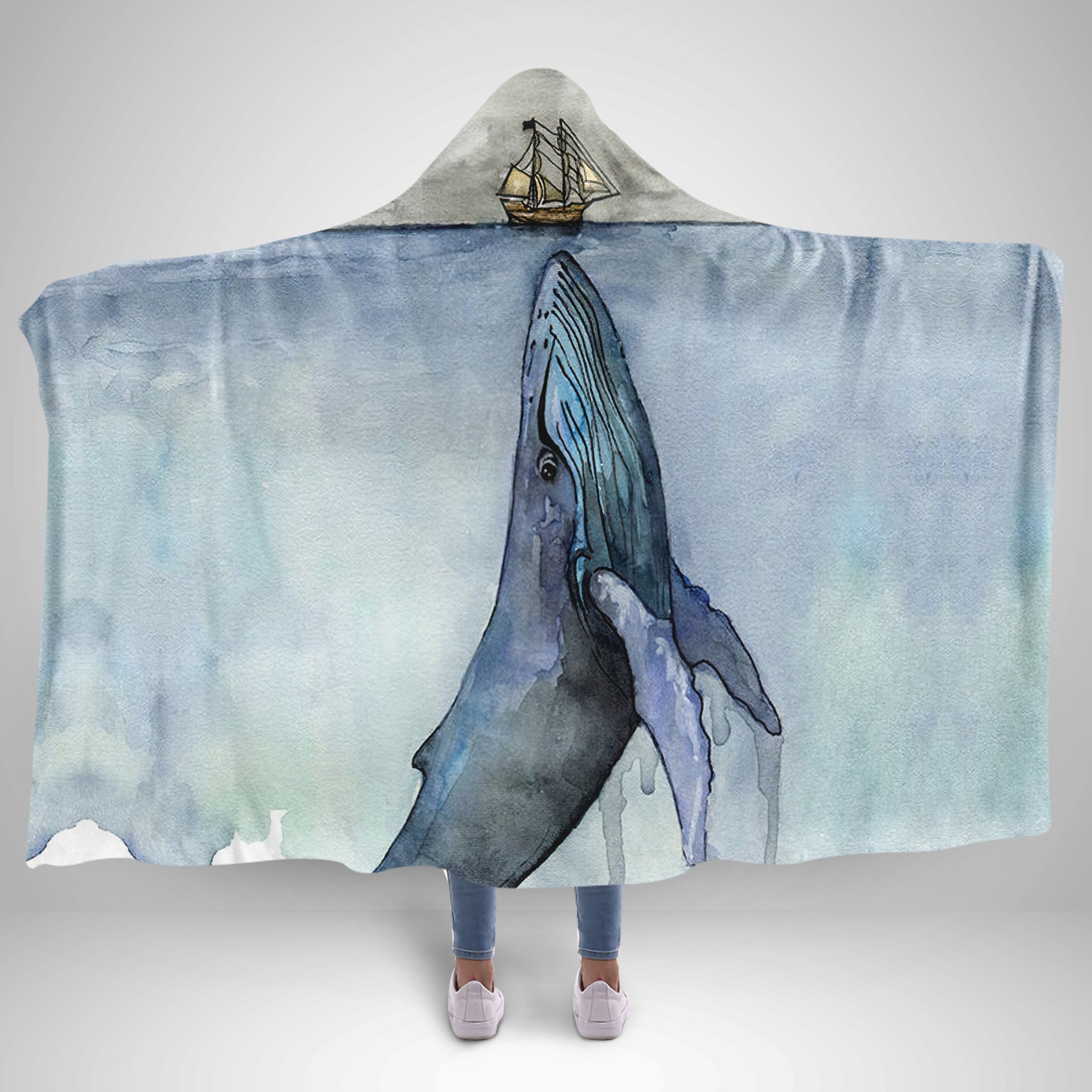 A Boat And The Whale Hooded Blanket – TMHHB0005