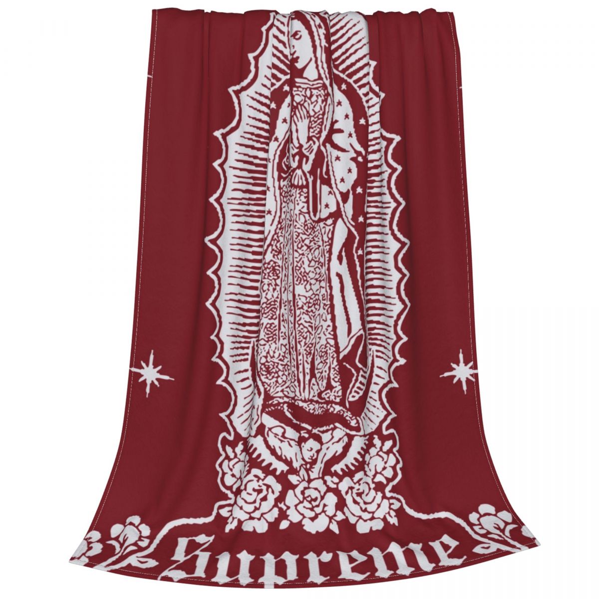 Virgin Mary Blankets Fleece Winter Christian Saviour Multi-function Lightweight Throw Blankets for Sofa Car Bedspread alx