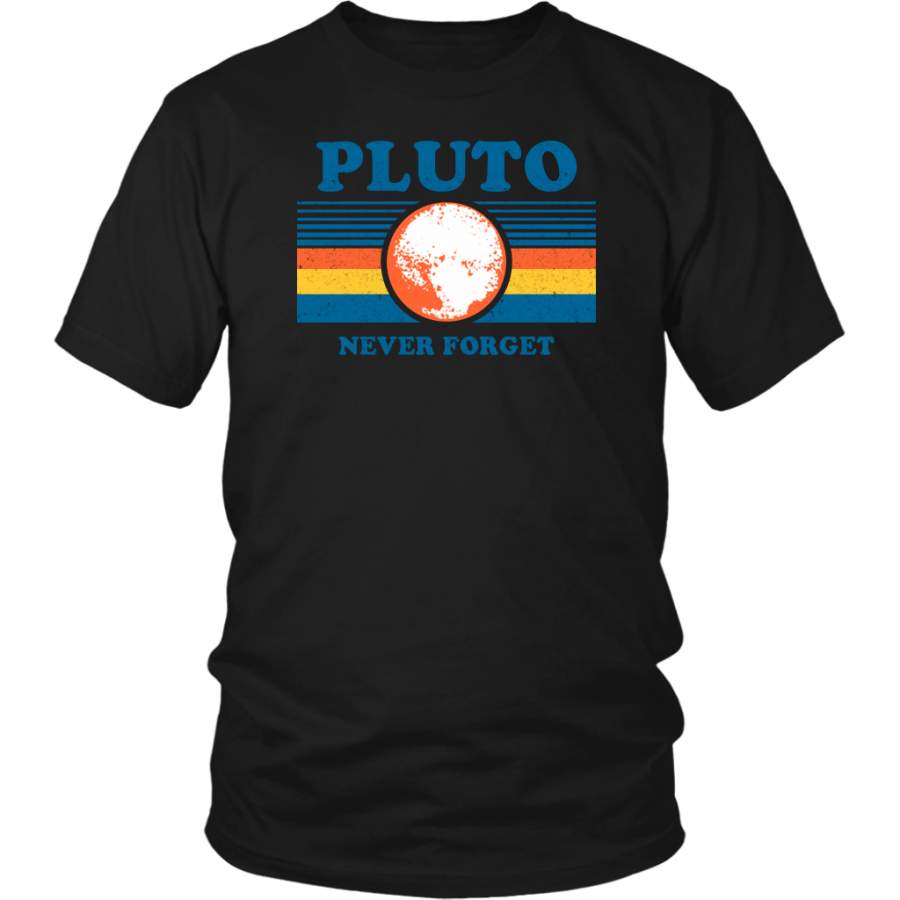 Vintage Retro Never Forget Pluto T-Shirt Funny Space