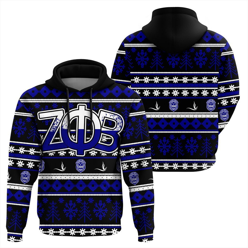 Sorority Hoodie – Zeta Phi Beta Christmas Splatters Pullover Hoodie