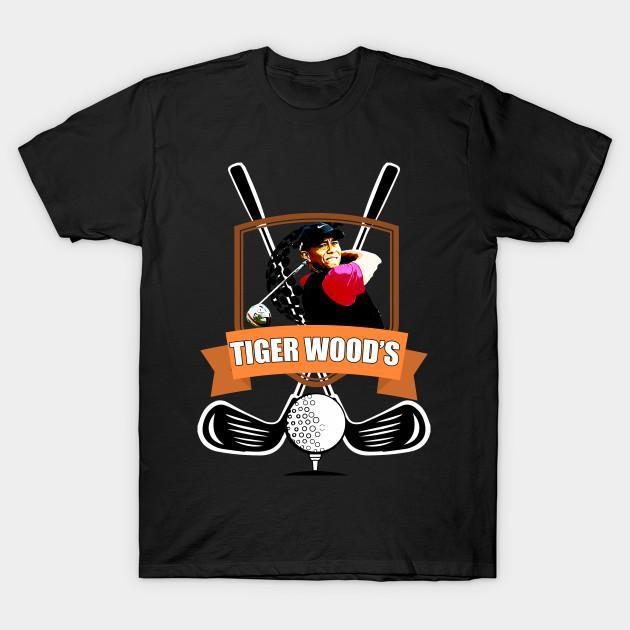 Tiger Woods Art T Shirt T-Shirt