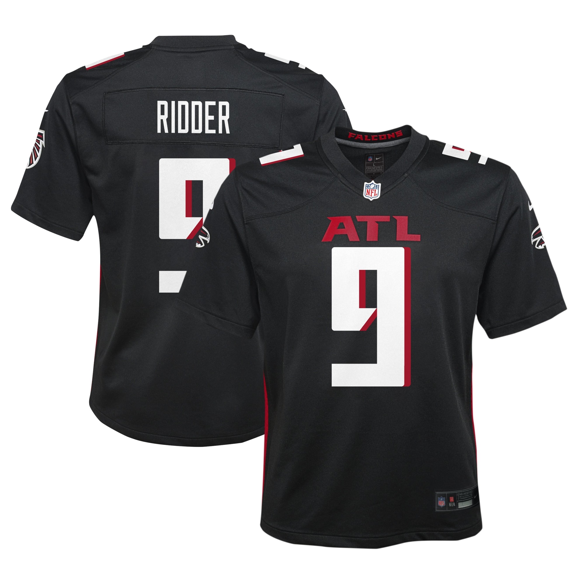 Youth Atlanta Falcons Desmond Ridder Black Game Jersey