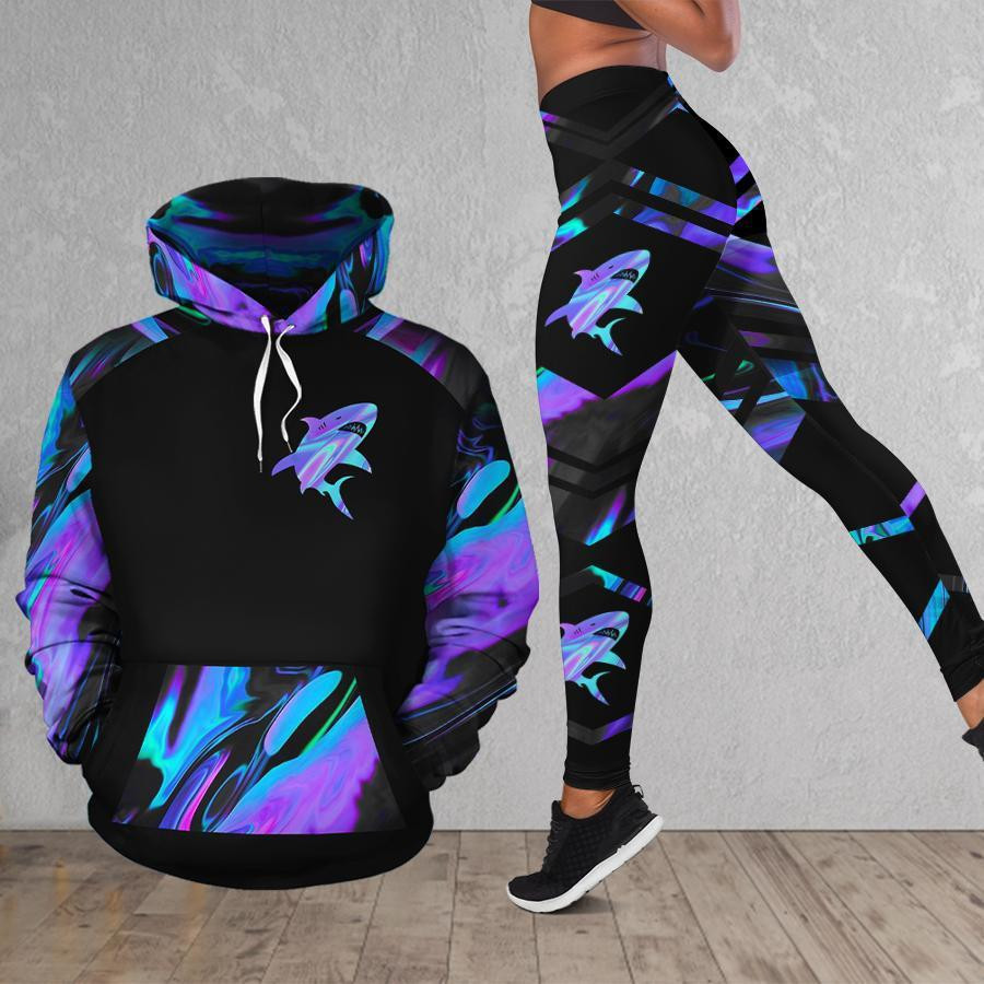 Shark Neon Hoodie, Shark Neon Unisex Hoodie, Legging Hoodie, Zip Hoodie, Sweatshirt, T-Shirt