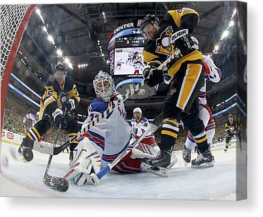 3 New York Rangers V Pittsburgh Penguins Justin K Aller Canvas Print