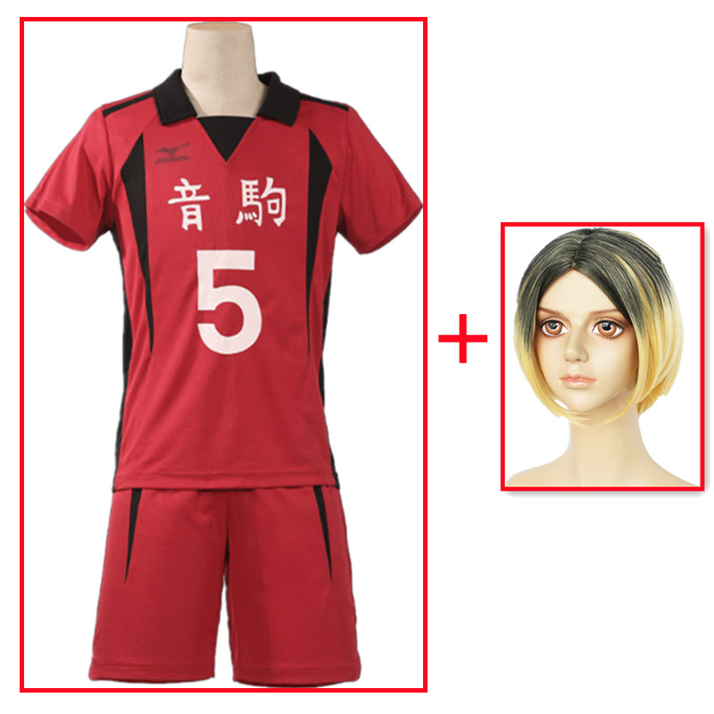 Anime Haikyuu Nekoma High School Kenma Kozume Cosplay Costume No 5 Jersey Short Sleeve Sportswear Halloween clothes alx