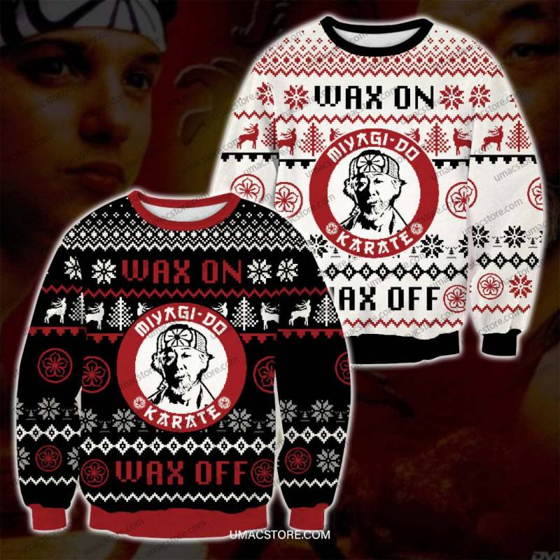 The Karate Kid V2 Knitting Pattern 3D Print Ugly Christmas Sweatshirt