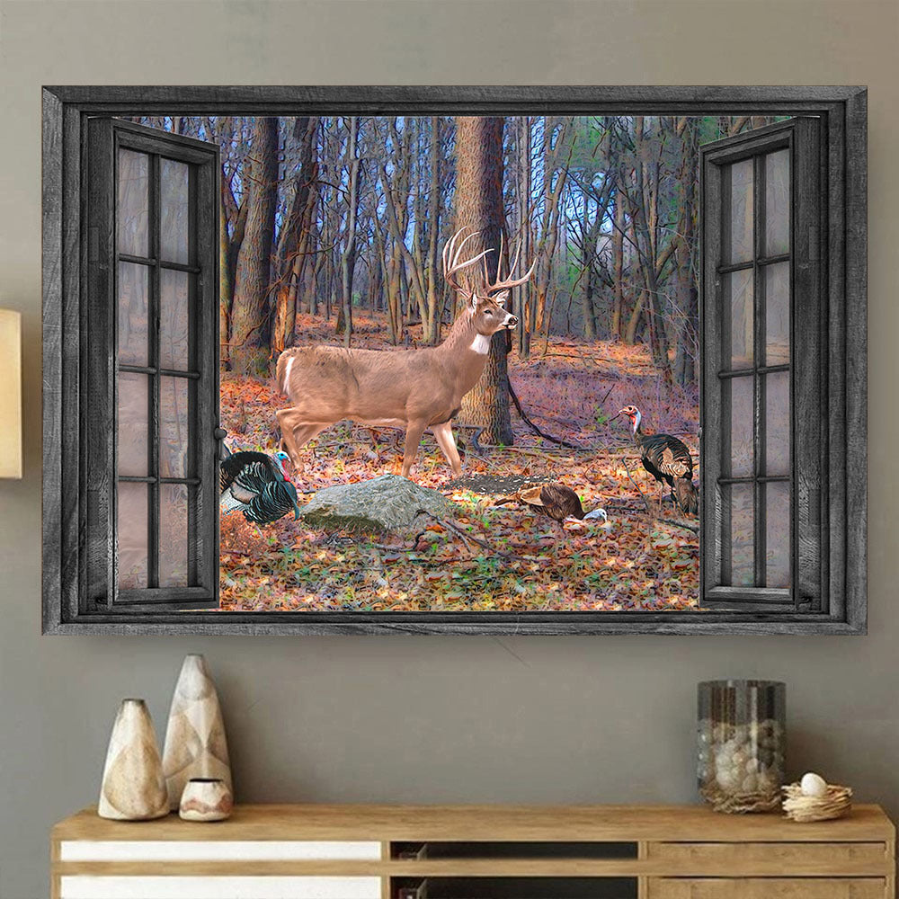 Blacktail Deer 3D Wall Art Home Decor Turkeys Hunting Lover Da0402-Tnt