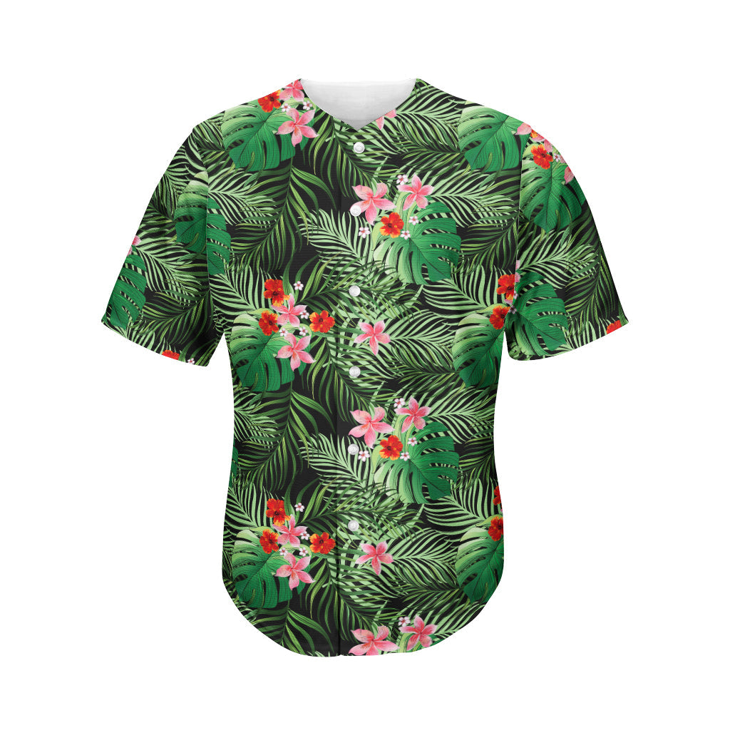 Palm Hawaii Tropical Pattern Print Baseball Jersey Ha87479