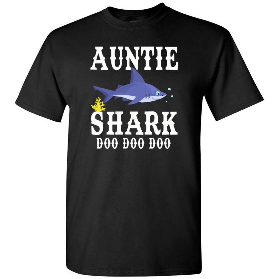 Auntie shark doo doo doo t-shirt, gift tee for aunt