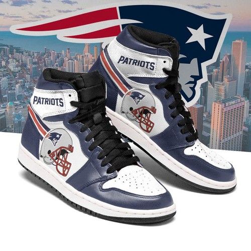 New England Patriots Jordan Sneakers For Fan High Top Custom Shoes Air Jordan High Sneakers Sport Sneakers V5429