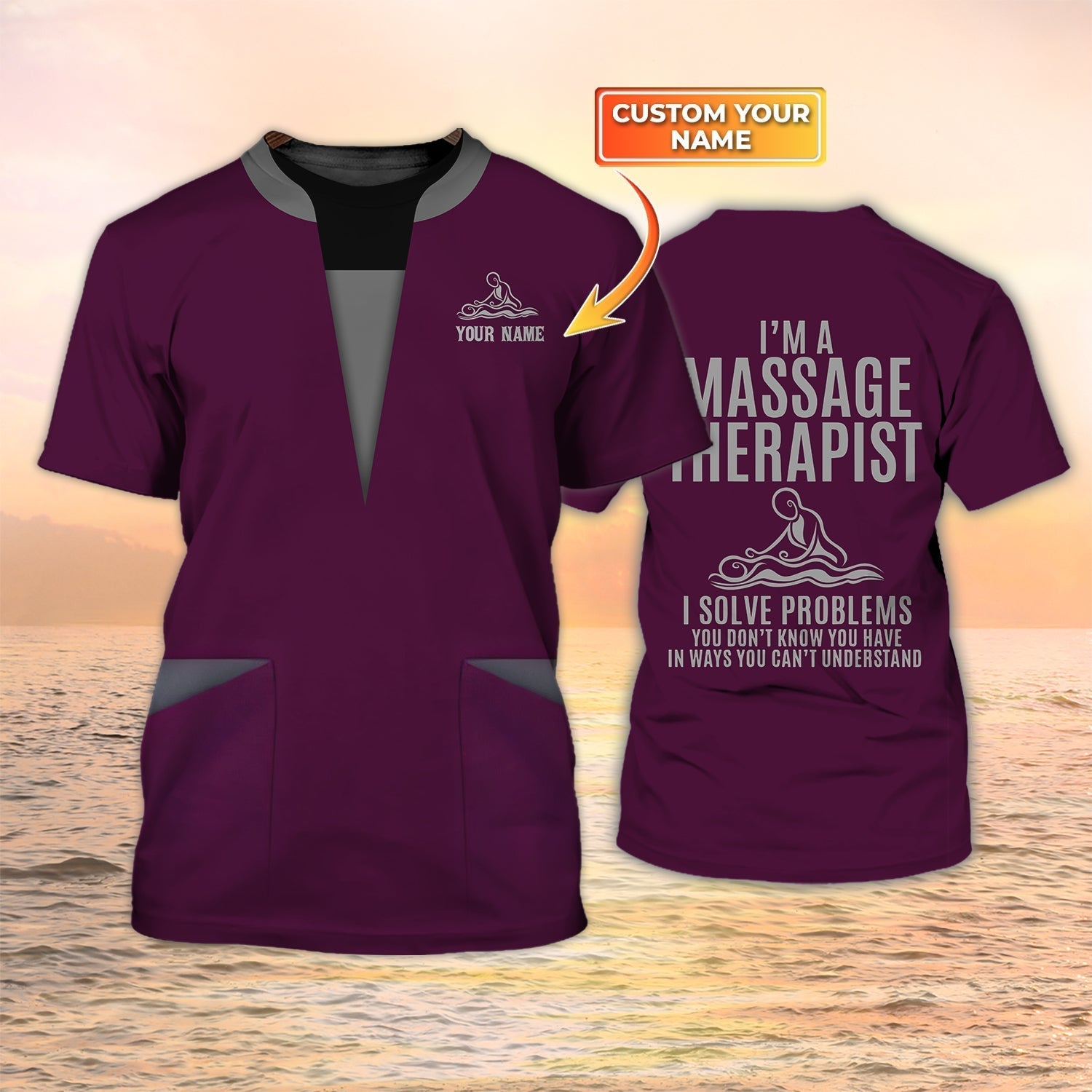 Custom Massage Shirt I’M A Massage Therapist Tshirt Massage Uniform Tad