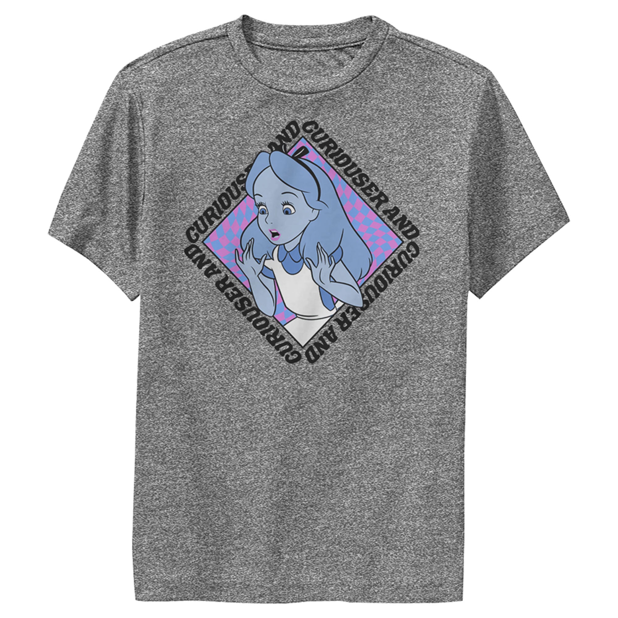 Boy’S Alice In Wonderland Alice Curiouser And Curiouser Performance Tee