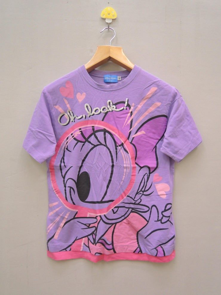 Vintage Daisy Duck Big Print Cartoon Shirt