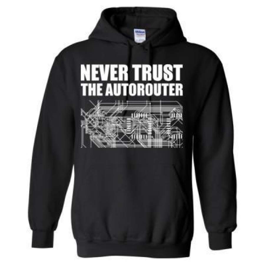 AGR Never Trust The Autorouter – Heavy Blend™ Hooded Sweatshirt