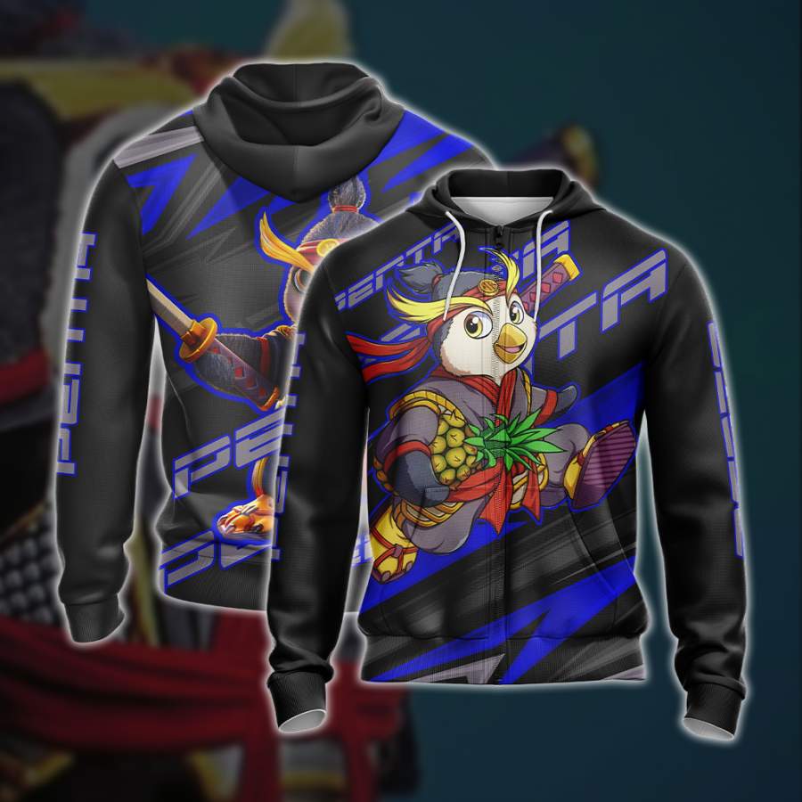 Crash Bandicoot Penta Penguin Unisex 3D Zip Up Hoodie