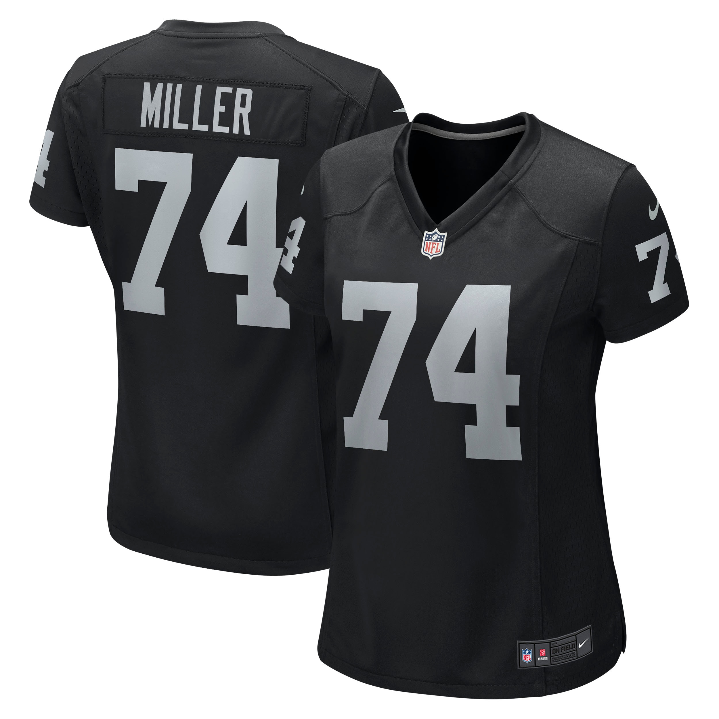 Women’s Las Vegas Raiders Kolton Miller Black Game Jersey