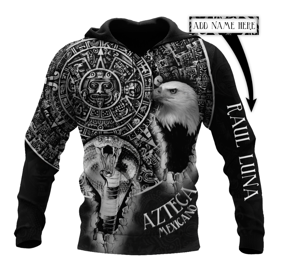 Aztec Mexican Customize 3D All Over Printed Hoodie Adult 3D All Over Print, 3D Hoodie For Men & Women