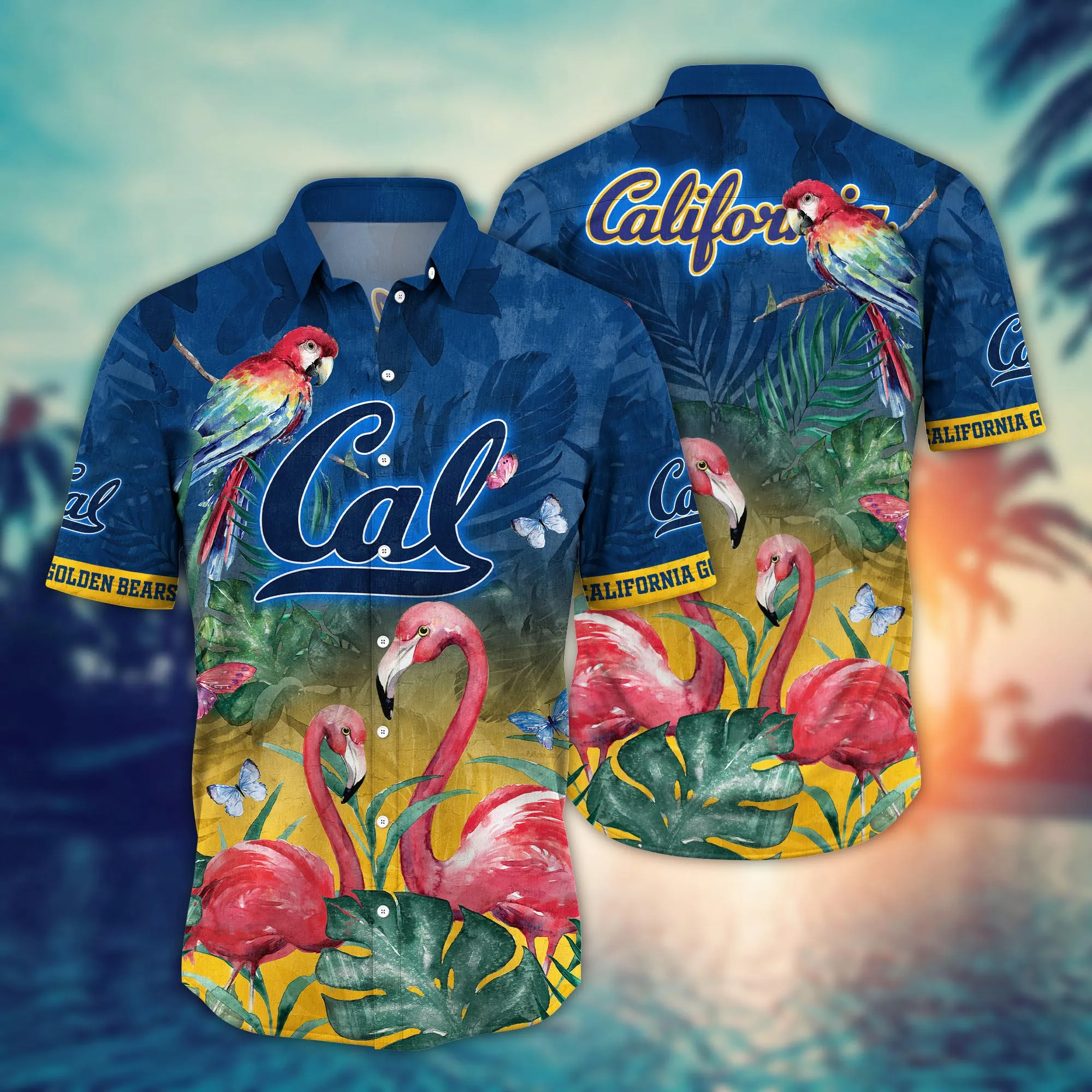 California Golden Bears NCCA Hawaiian Shirt Sea Shores Aloha Shirt