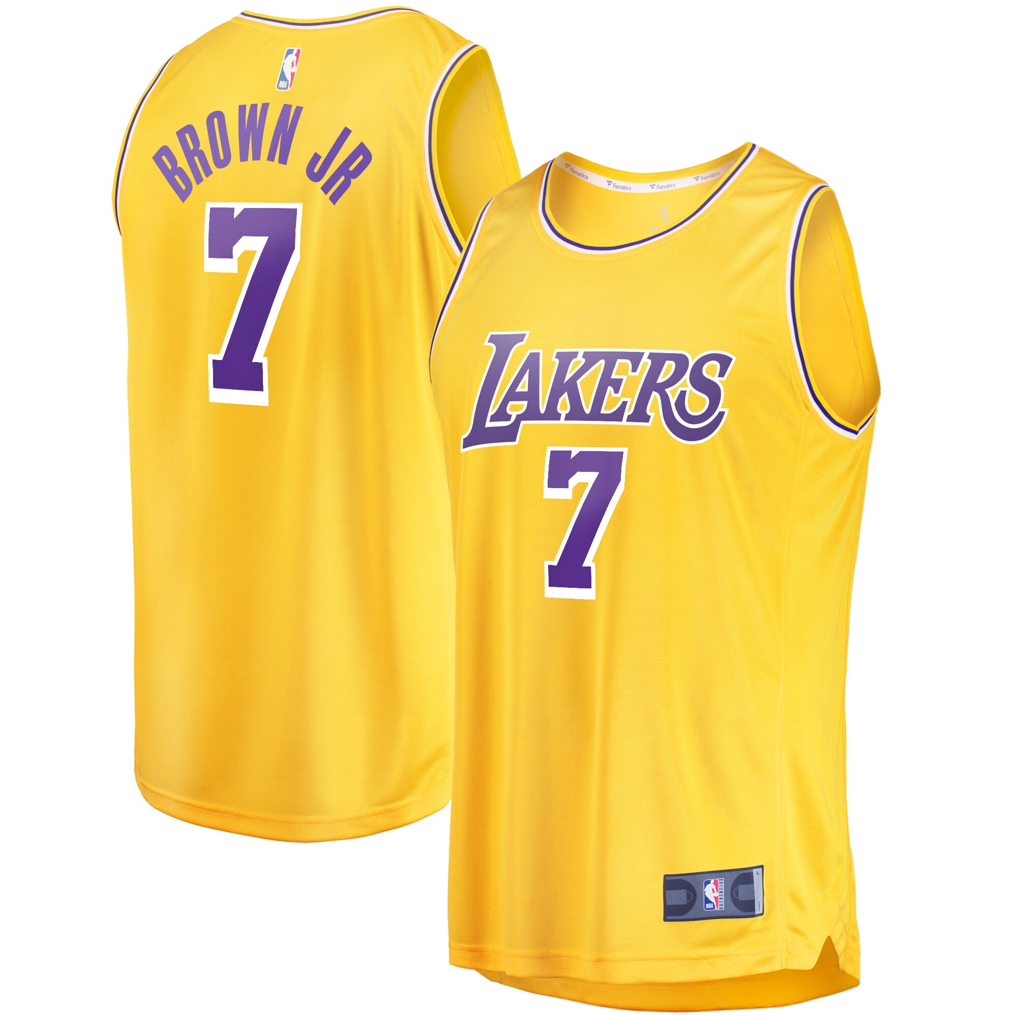 Troy Brown Jr. Los Angeles Lakers Fast Break Jersey – Icon Edition – Gold