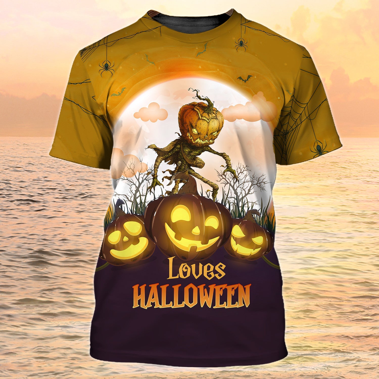 Loves Halloween T Shirt 3D Pumpkin Shirt For Halloween