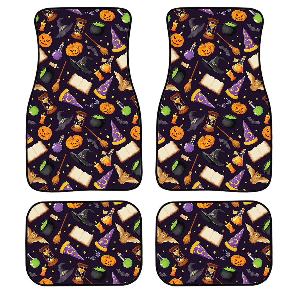 Magic Wizard Pattern Print Front And Back Car Floor Mats, Front Car Mat