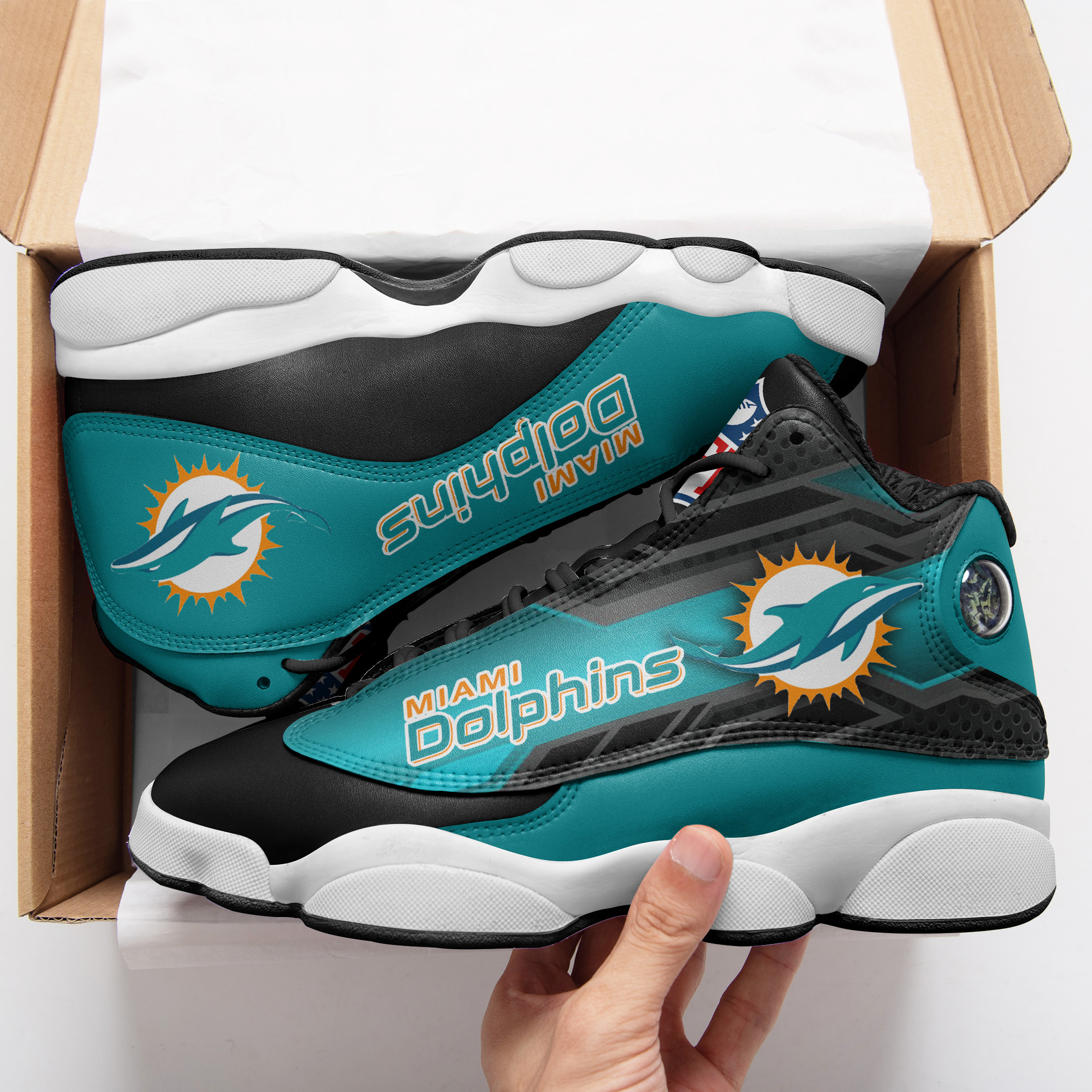 Miami Dolphins Ajd13 Sneakers Bg63