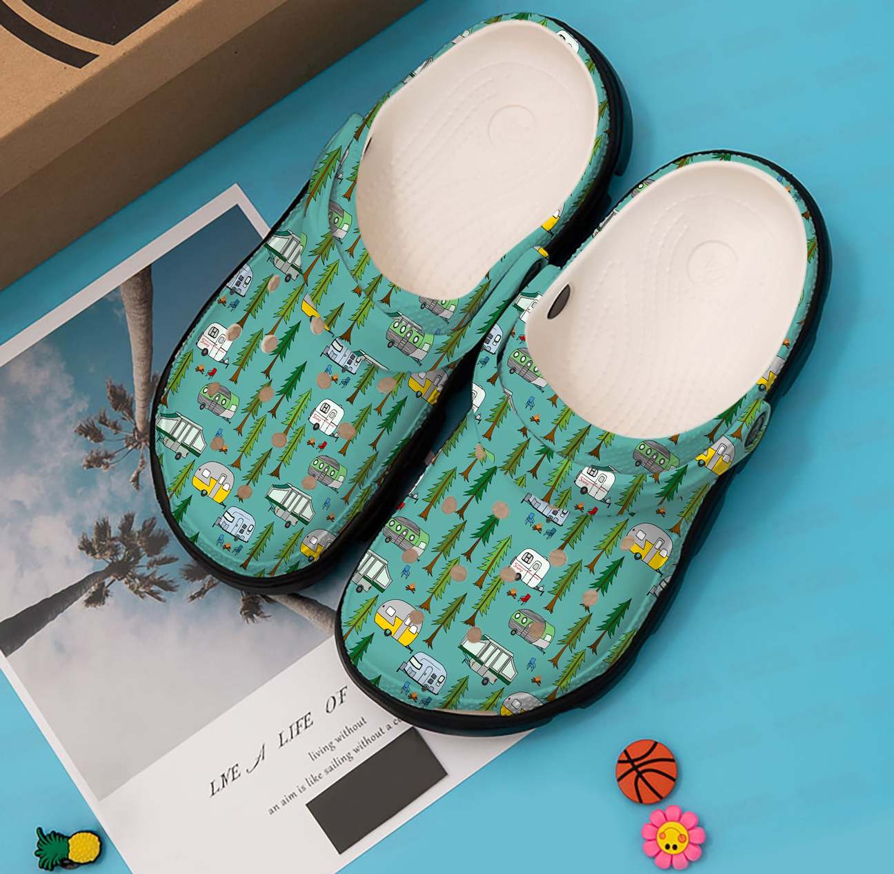 Camping Personalized Clog, Custom Name, Text, Color, Number Fashion Style For Women, Men, Kid, Print 3D Camping Forest