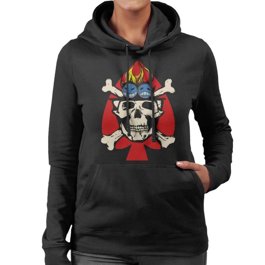 Fire Fist Aces Jolly Roger One Piece Women’s Hooded Sweatshirt