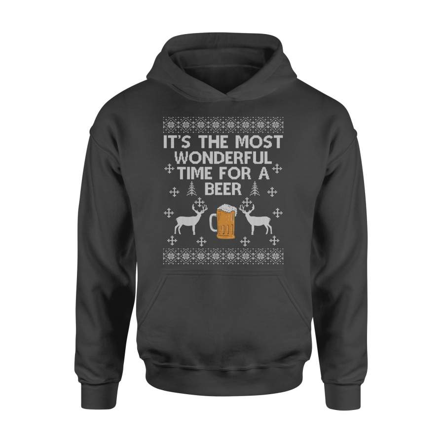 It’s The Most Wonderful Time For A Beer Ugly T-Shirt – Standard Hoodie