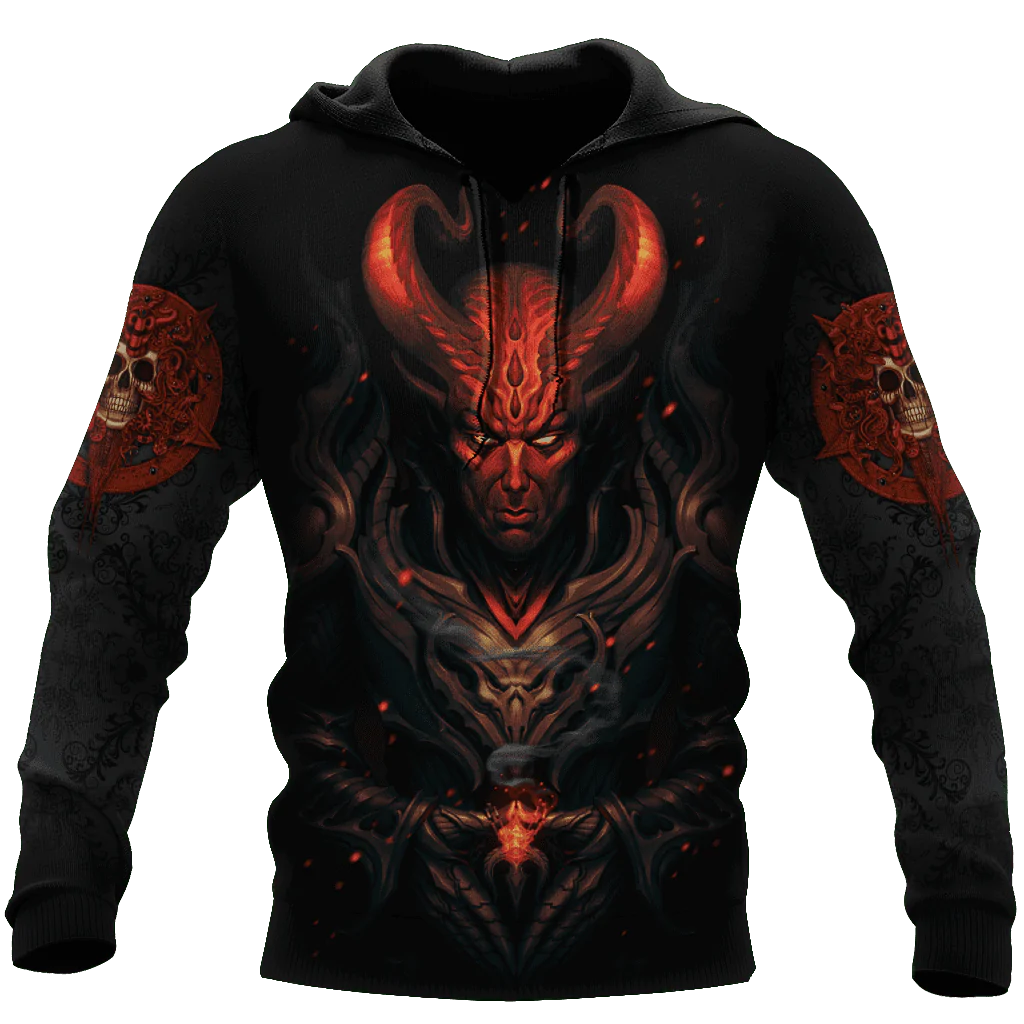 Hell Man Skull Unisex Hoodie, Skull Hoodies 3D Clothing