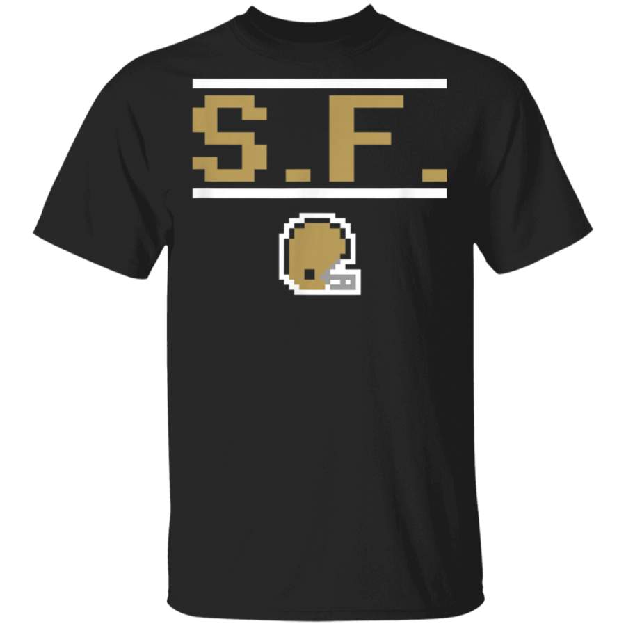 San Francisco Football 8Bit Helmet TShirt