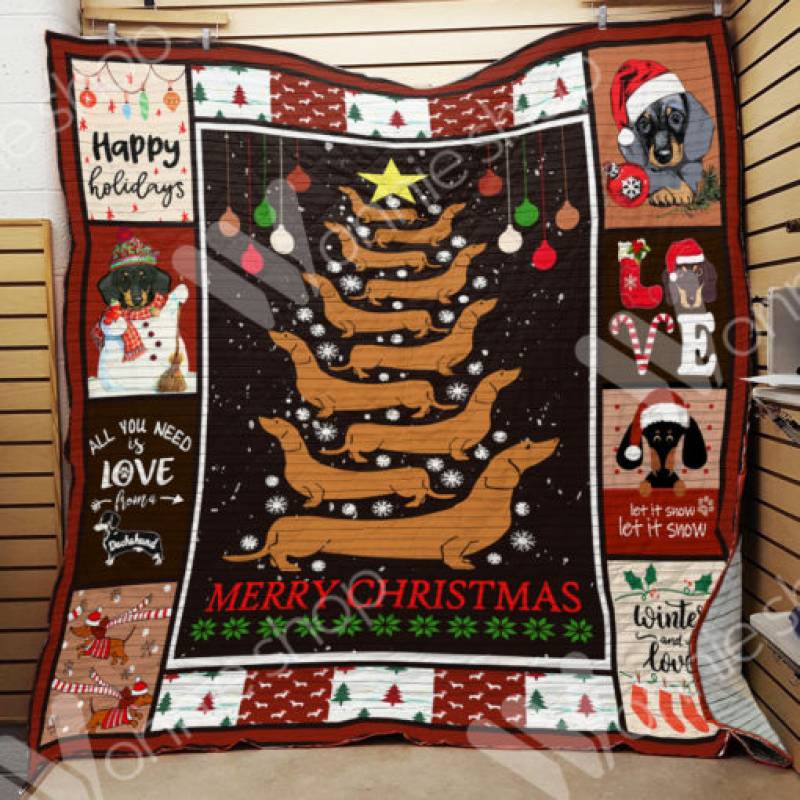 Dachshund Dog Christmas Blanket OCT0302 77O50