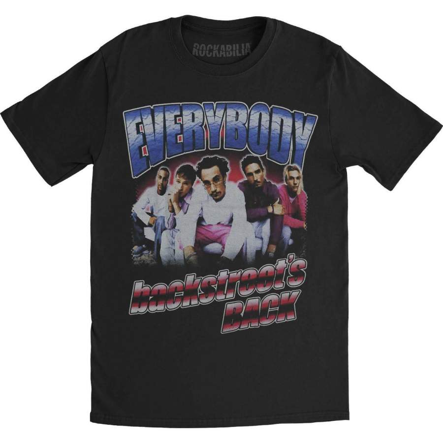 Backstreet Boys Men’s Everybody Slim Fit T-shirt Black