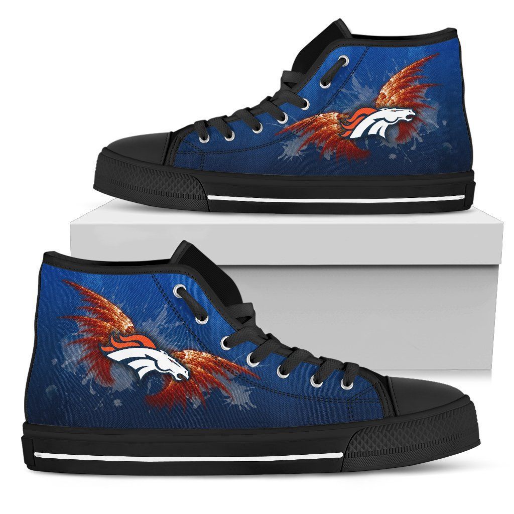 Denver Broncos Blue High Top Shoes