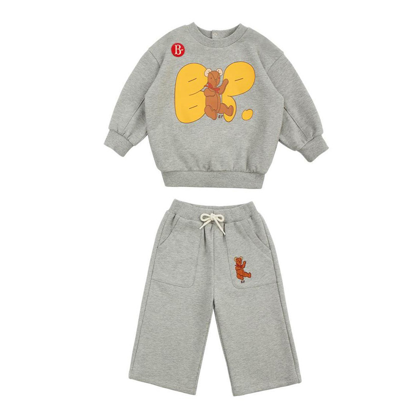 Autumn Boys Girls Sweatshirt Sets 2022 Autumn Winter Designer Brand Cartoon Elephant Girls Sweatshirt Pants Sets Boys Casual Set alx