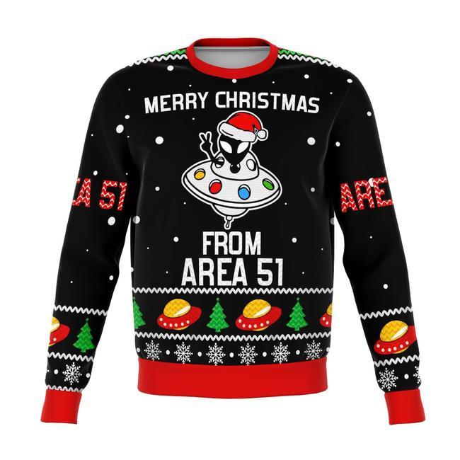 AREA 51 ALIENS PREMIUM UGLY CHRISTMAS SWEATER – AMAZING GIFT IDEA – THANKSGIVING GIFT