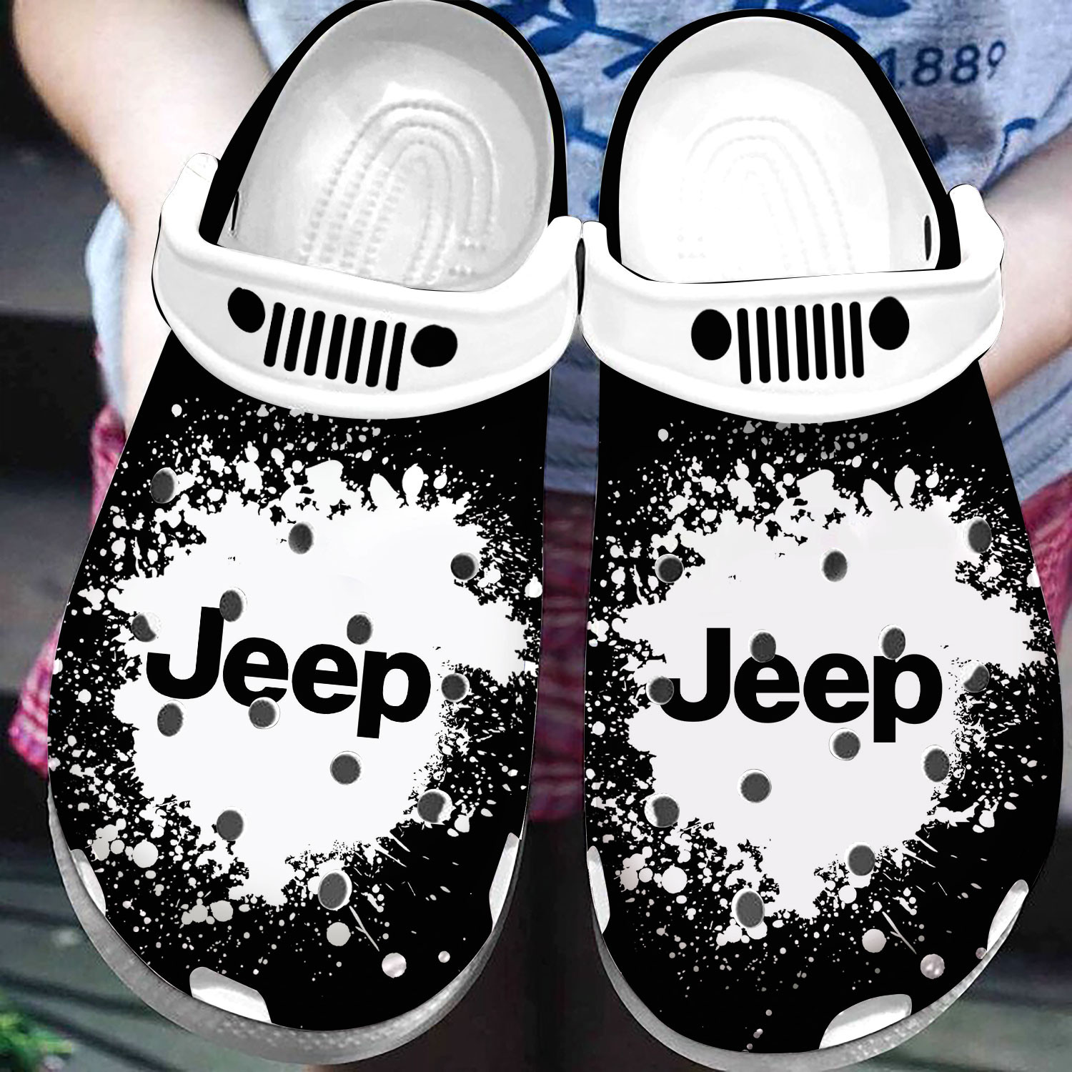 Amazing Jp Black And White Clog Shoes #Dh